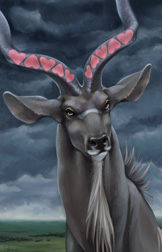 Courtney Elizabeth Via - 10 of Hearts - greater kudu