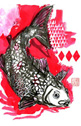 Allison Reed - 3 of Diamonds - koi