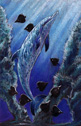 Amber Hill - 9 of Spades - Atlantic spotted dolphin